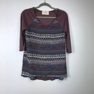Anthropology Aztec Puella blouse 👚 Size Small